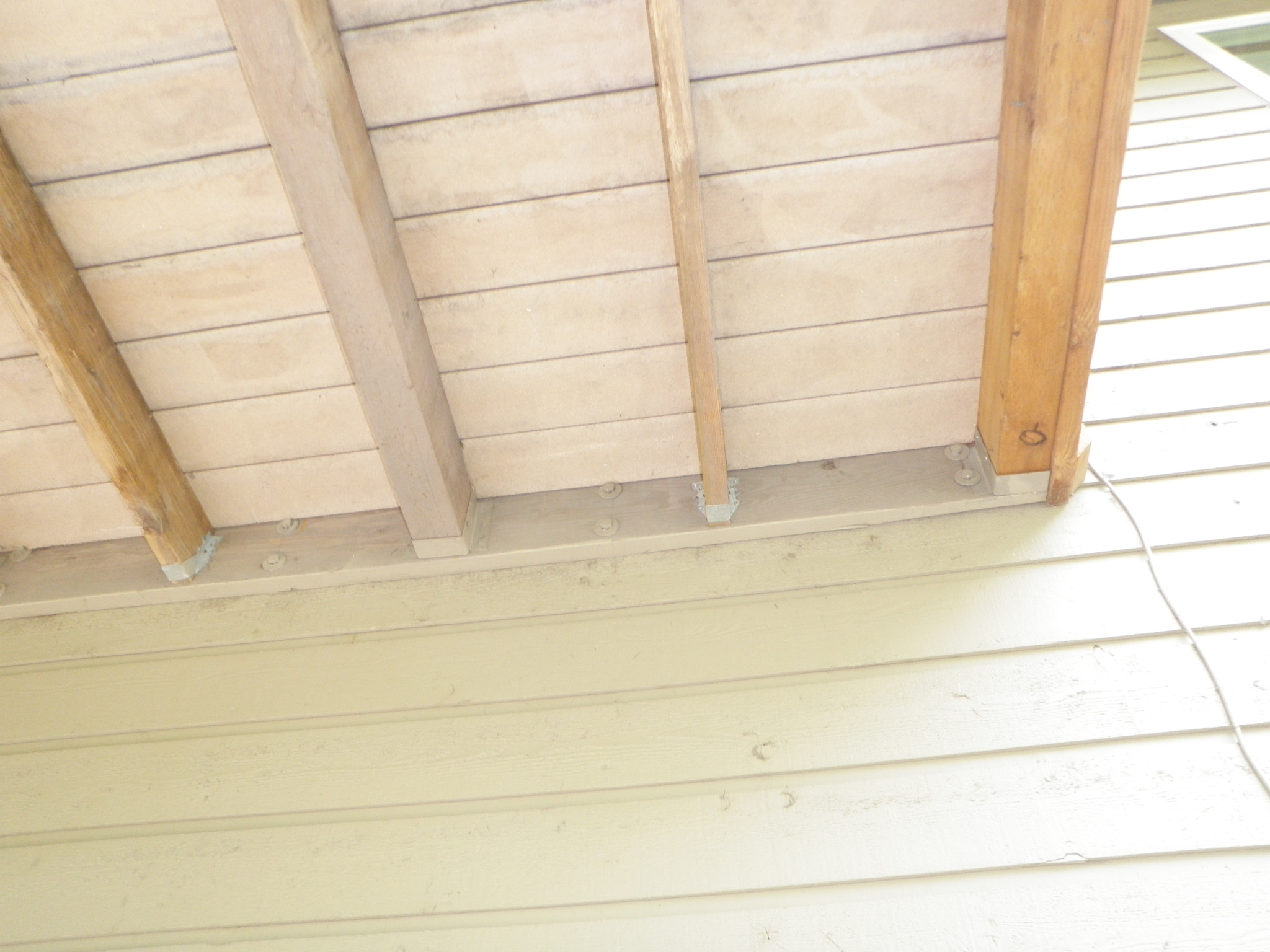 A deck properly attatched to the structure